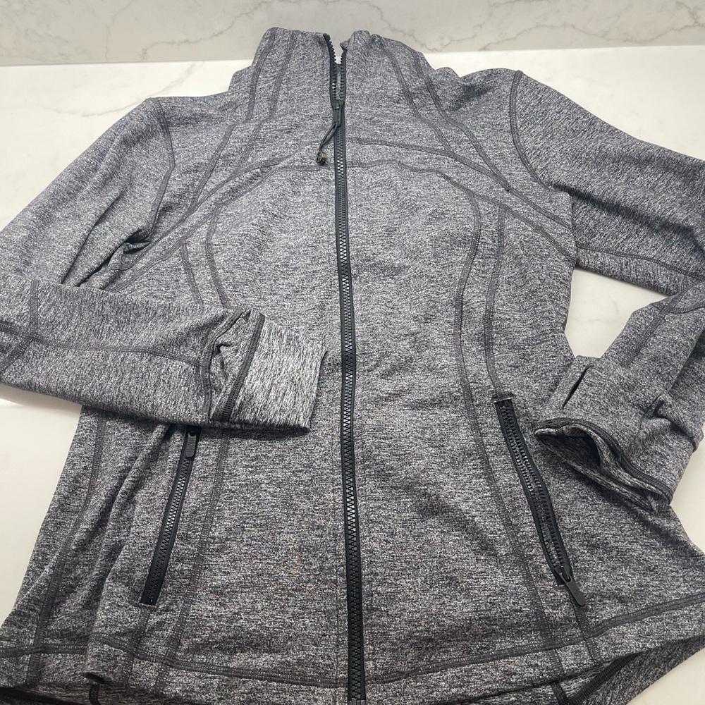 Gray Zip-Up Athletic Jacket